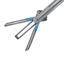 Bipolare Koagulations- und Schneidezange EickCut Kurz, wiederverwendbar, drehbar,mit Anschluss zur bipolaren Koagulation,Ø = 5 mm, L = 25 cm, Kunststoffhandgriff * ohne Klingen *