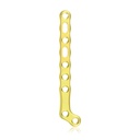 EickLoxx Small Contour 2.2 hokiütő-alakú csontlemez, jobb oldali, 9 lyuk, 11 × 58 mm, 1.7 / 2.3 rendszer, sárga