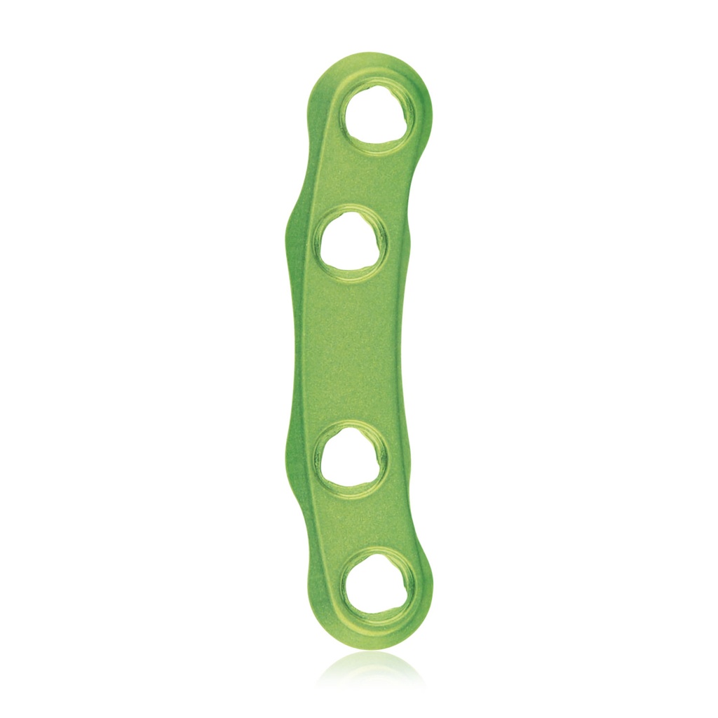 [197920] EickLoxx Small Contour 2.2, placa C, 4 orificios, sistema 1,7/2,3 mm, verde, 6 x 28 mm
