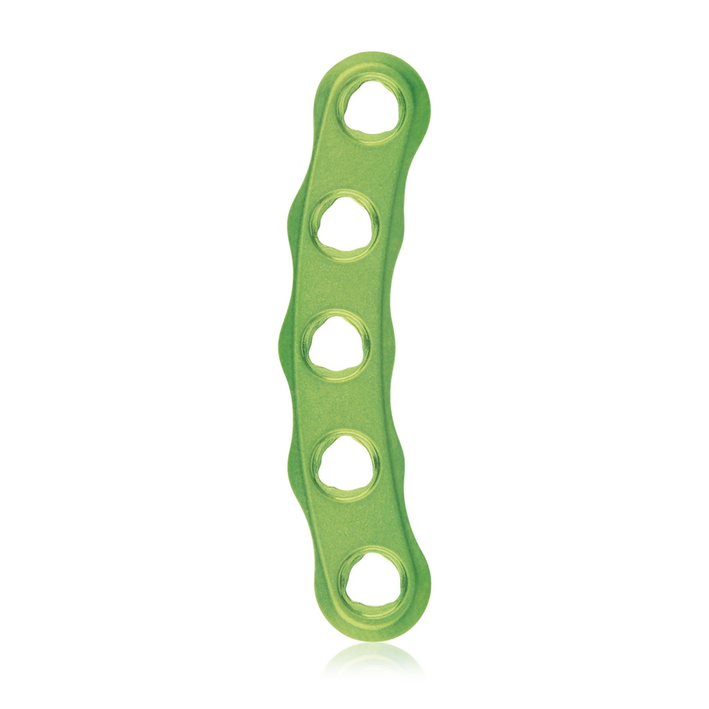 EickLoxx Small Contour 2.2, placa C, 5 orificios, sistema 1,7/2,3 mm, verde, 6 x 30 mm