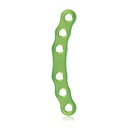 EickLoxx Small Contour 2.2, placa C, 6 orificios, sistema 1,7/2,3 mm, verde, 6 x 40 mm