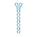 EickLoxx Small Contour 3.0, placa en Y, 9 orificios, sistema 2,7/3,5 mm, azul claro, 18 x 72 mm