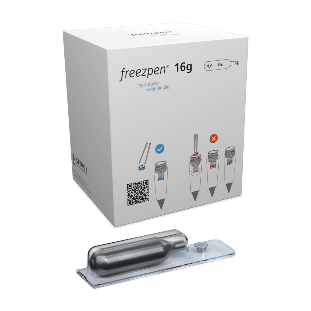 [173405] Cartuchos Freezpen de 16 g de N2O, 12 piezas