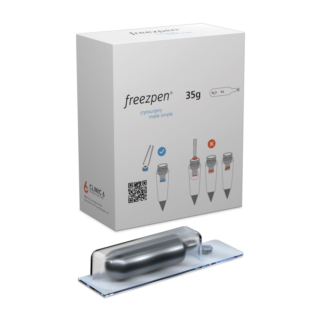 [173415] Cartuchos Freezpen de 35 g de N2O, 6 piezas