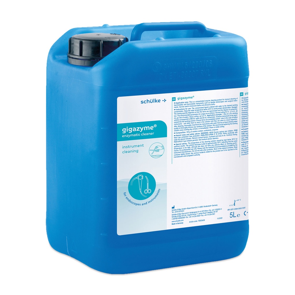 Schülke gigazyme, 5 l canister, enzymatic cleaner for manual processing
