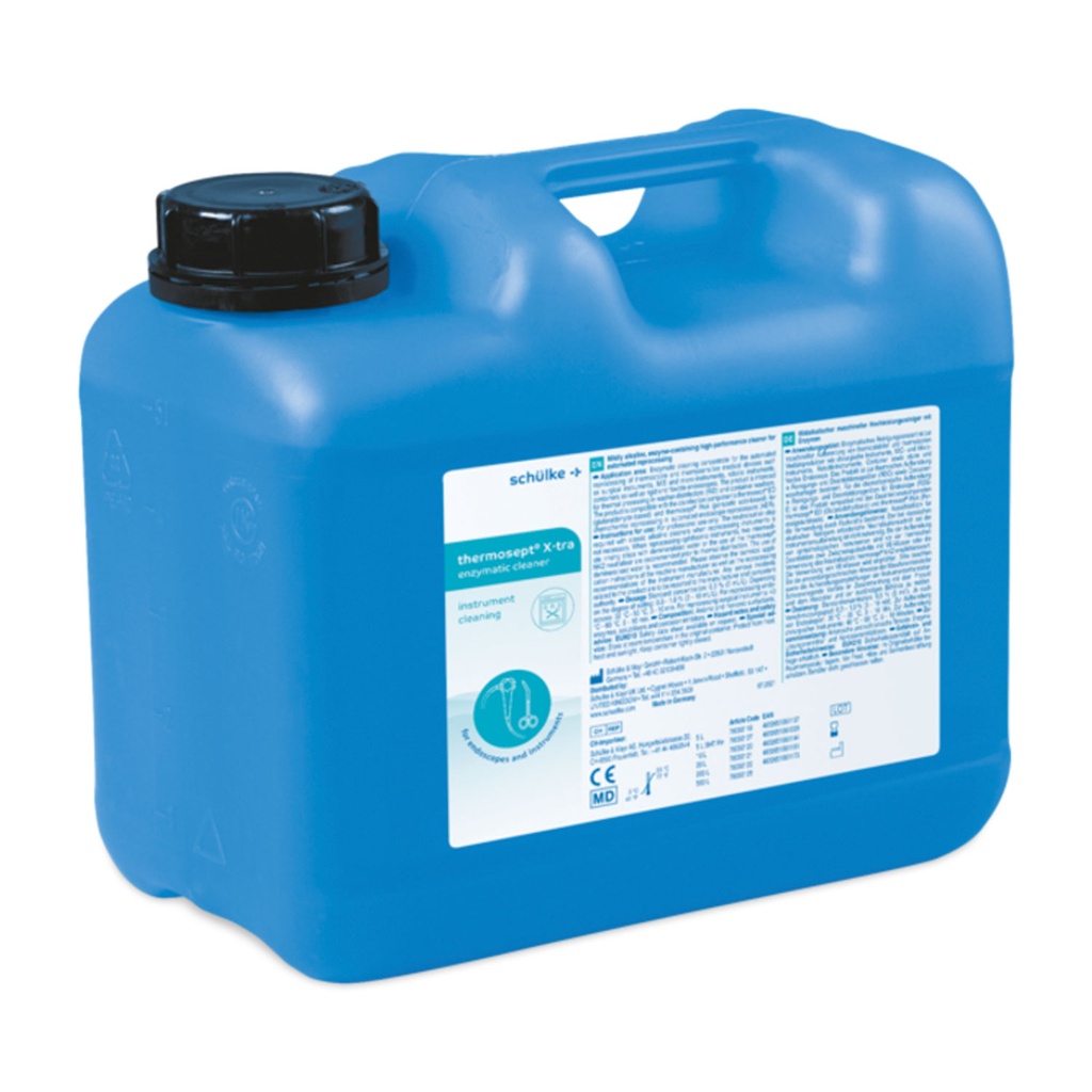 Schülke thermosept X·tra enzymatic cleaner, 5 l canister, mildly alkaline, high-performance machine cleaner with enzymes