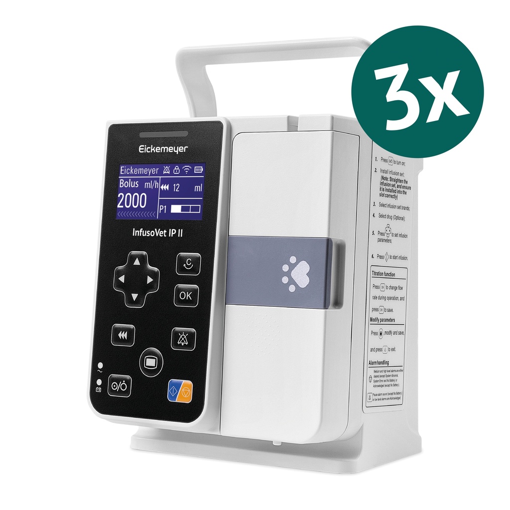 3x InfusoVet IP II Ibomba de infusión