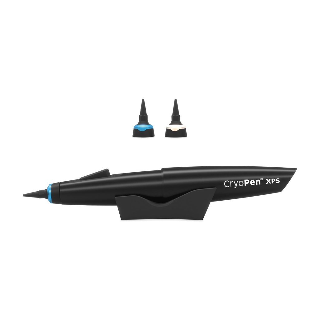 CryoPen XPS, incluye 12 cartuchos de 8 g y 1 accesorio CryoPen cada uno (azul 1-3 mm / blanco 2-4 mm)