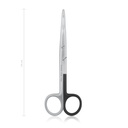 Tijeras de disección MAYO para usuarios zurdos, 14 cm, rectas, de punta roma