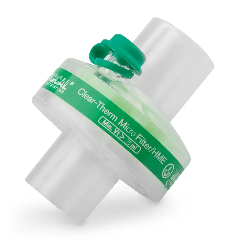 Micro Bacterial Filter (for patients up to approx. 10 kg), for connection between the Y-piece and endotracheal tube adapter. Pack of 20