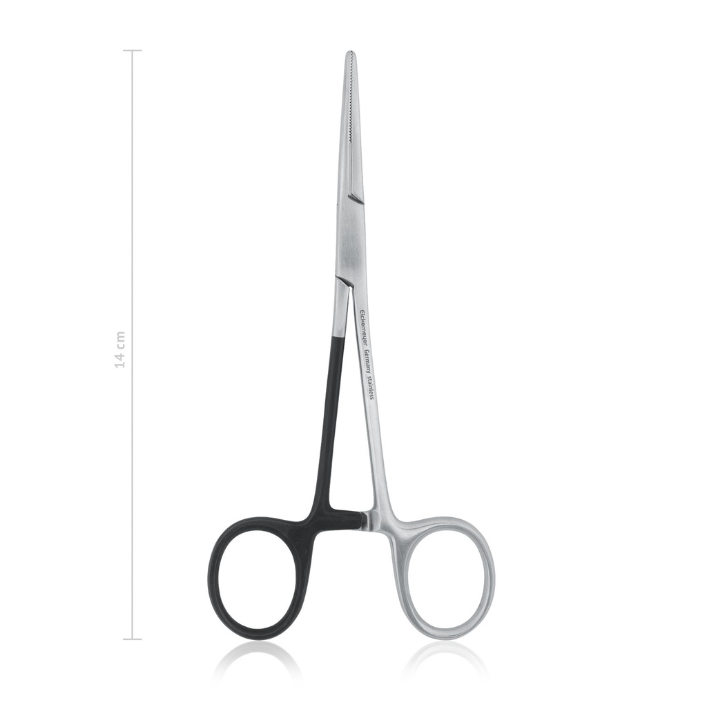 [144314L] Hemostatic forceps KELLY for left-handed people, 14 cm, curved