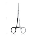 Hemostatic forceps KELLY for left-handed people, 14 cm, curved