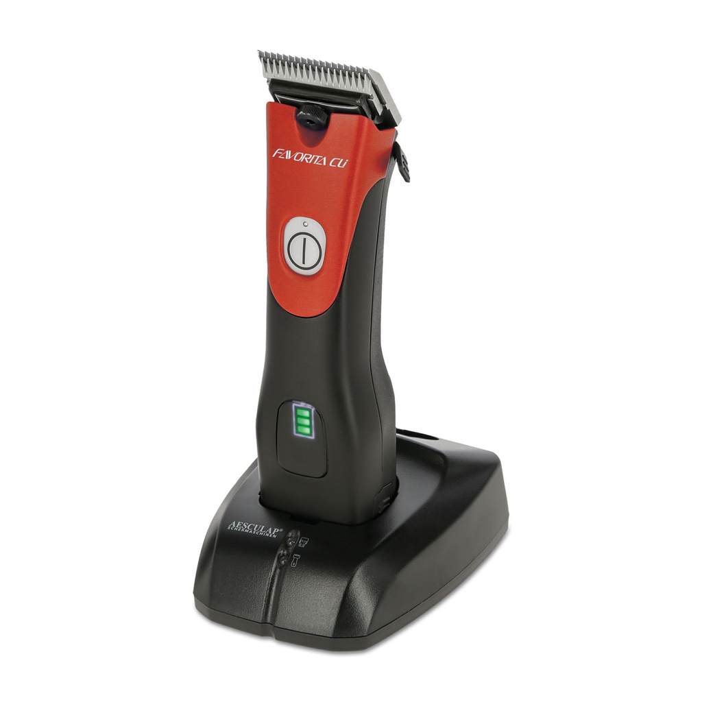Esquiladora Aesculap Favorita CLi, 1 batería, rojo señal, incluye cabezal de corte de 1/20 mm (GH 700)