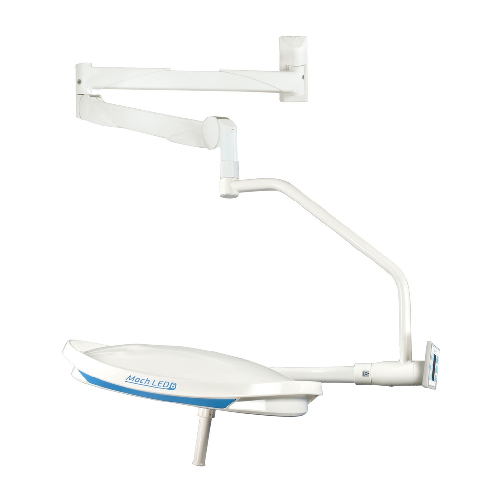 [613014] Lámpara de quirófano Mach LED 6MC, modelo de montaje en pared, incluye carcasa de transformador y fuente de alimentación, 140.000 lux