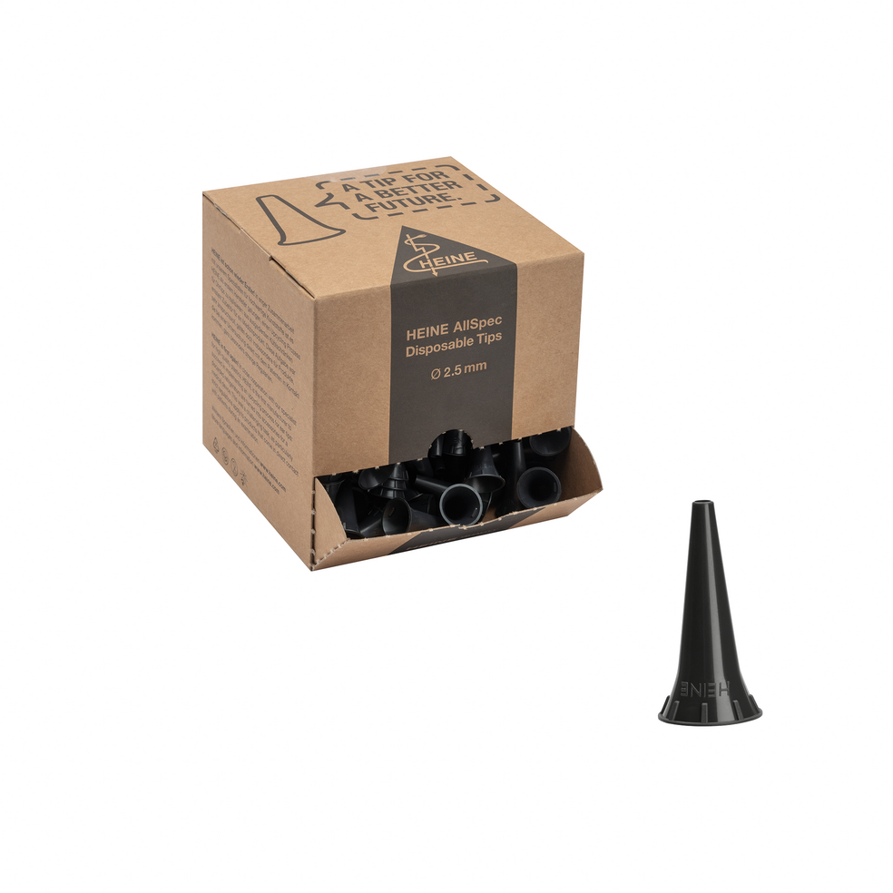 Puntas desechables HEINE® AllSpec, Ø 2,5 mm, paquete de 250 unidades B-000.11.153