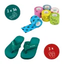 Offre spéciale : 2 x EICKWRAP FUN + une paire de tongs chacun, pour lui et pour elle