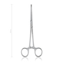 Haemostatic forceps Kocher, 18 cm, curved, 
