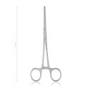 Haemostatic forceps Kocher, 18 cm, straight, 