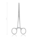 Zacisk tętniczy KOCHER-OCHSNER, 1x2 zęby, 14 cm, zakrzywione