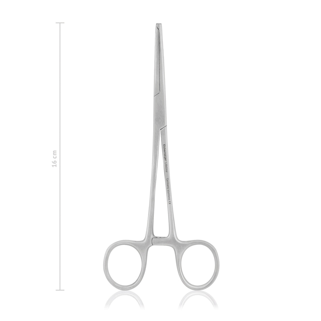 [142516] Pinza hemostatica con dientesKocher- Ochsner16 cm, curvado, 1x2 dientes
