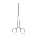Pinza hemostatica con dientesKocher-Ochsner, 16 cm,  recto,1x2  dientes