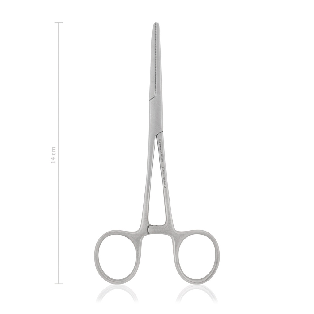 [141914] Hemostatic forceps PEAN, 14 cm, curved