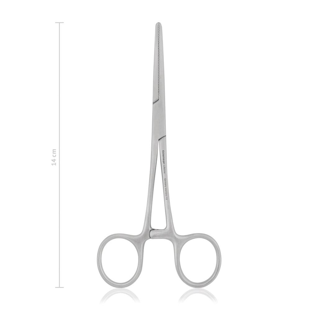 [141814] Zacisk tętniczy orzech, 14 cm, proste