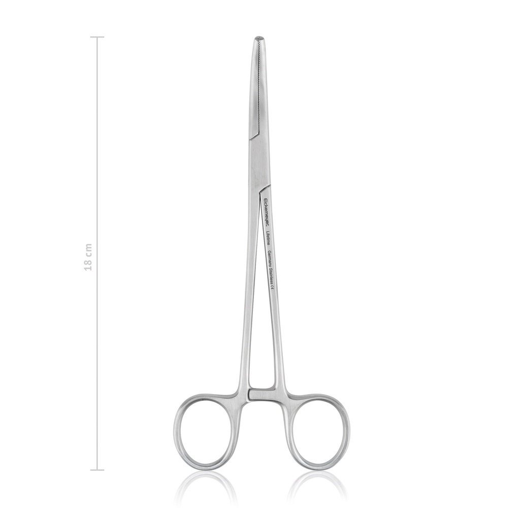 [142538] Hemostatic forceps SPENCER-WELLS, 18 cm, curved
