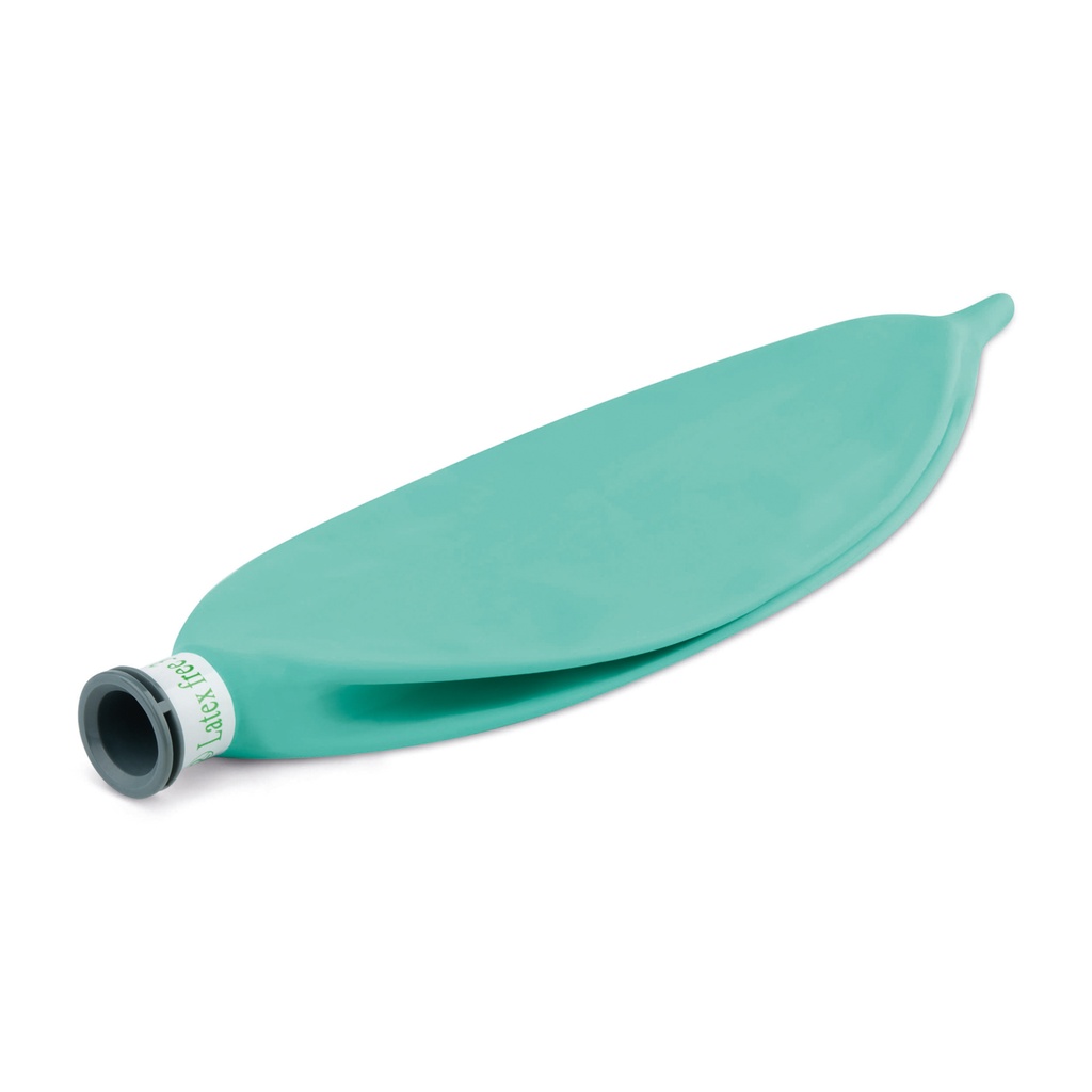 Bolsa de respiración, sin látex, verde, 3 litros.