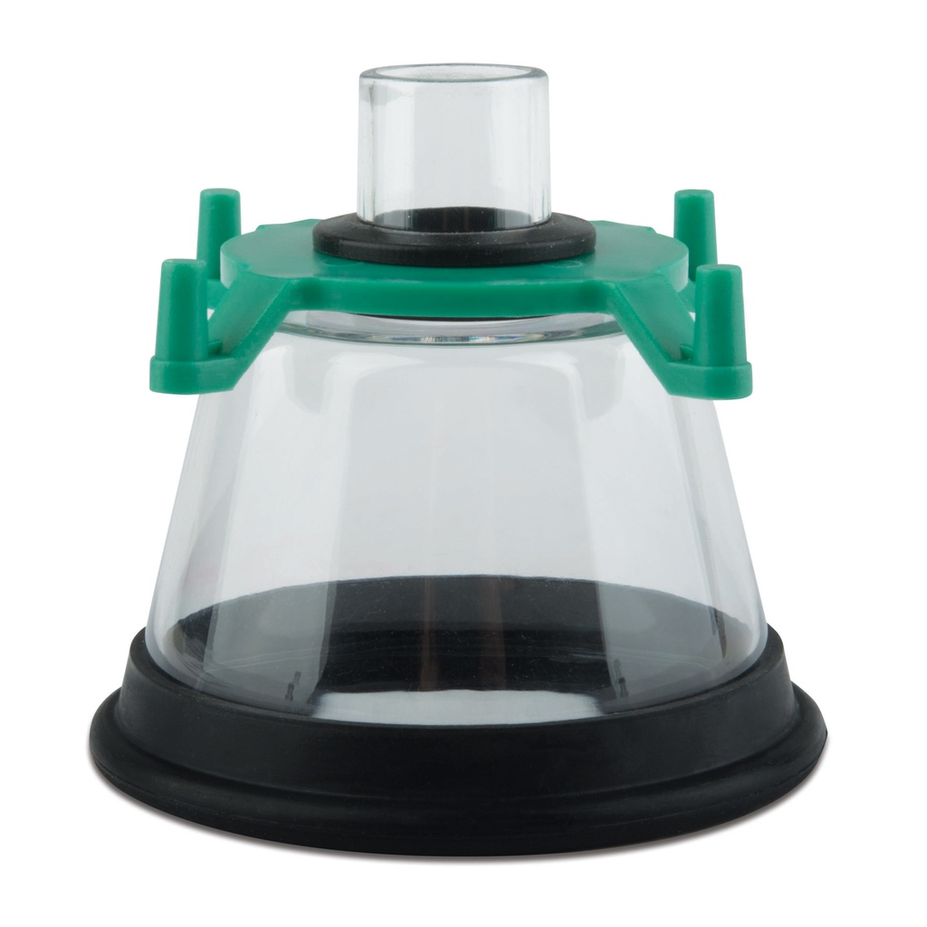 [215403] Masque respiratoire en plexiglas, taille 3, diamètre extérieur 60 mm, ouverture 33 mm, hauteur 35 mm