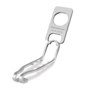 Atlanto Axial implante med., acero inox.32 mm x 9,5 mm x 1,0 mm