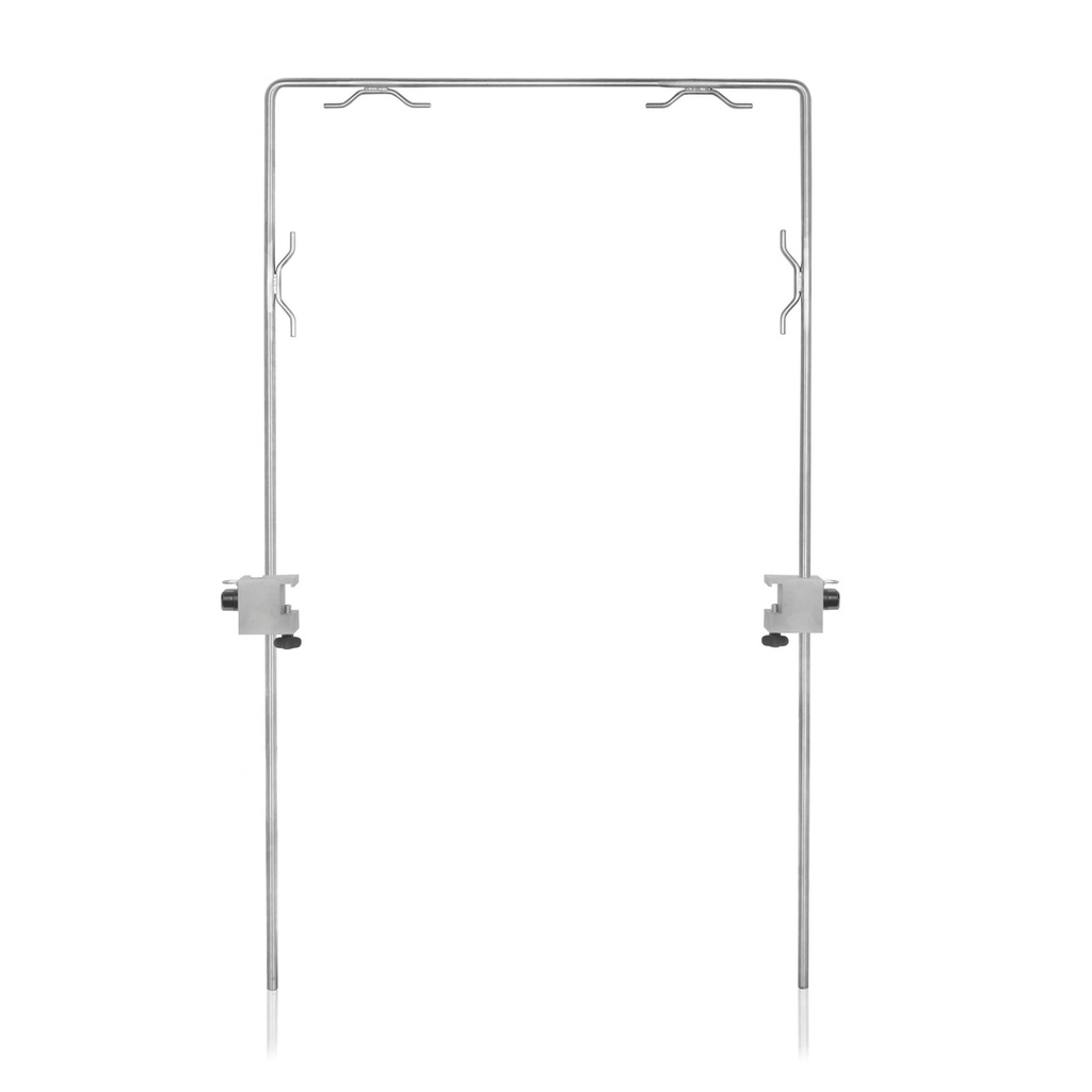 [605202] Bastidor para cirugíapara mesas de 50 cm anchocon 2 soportes de tubo