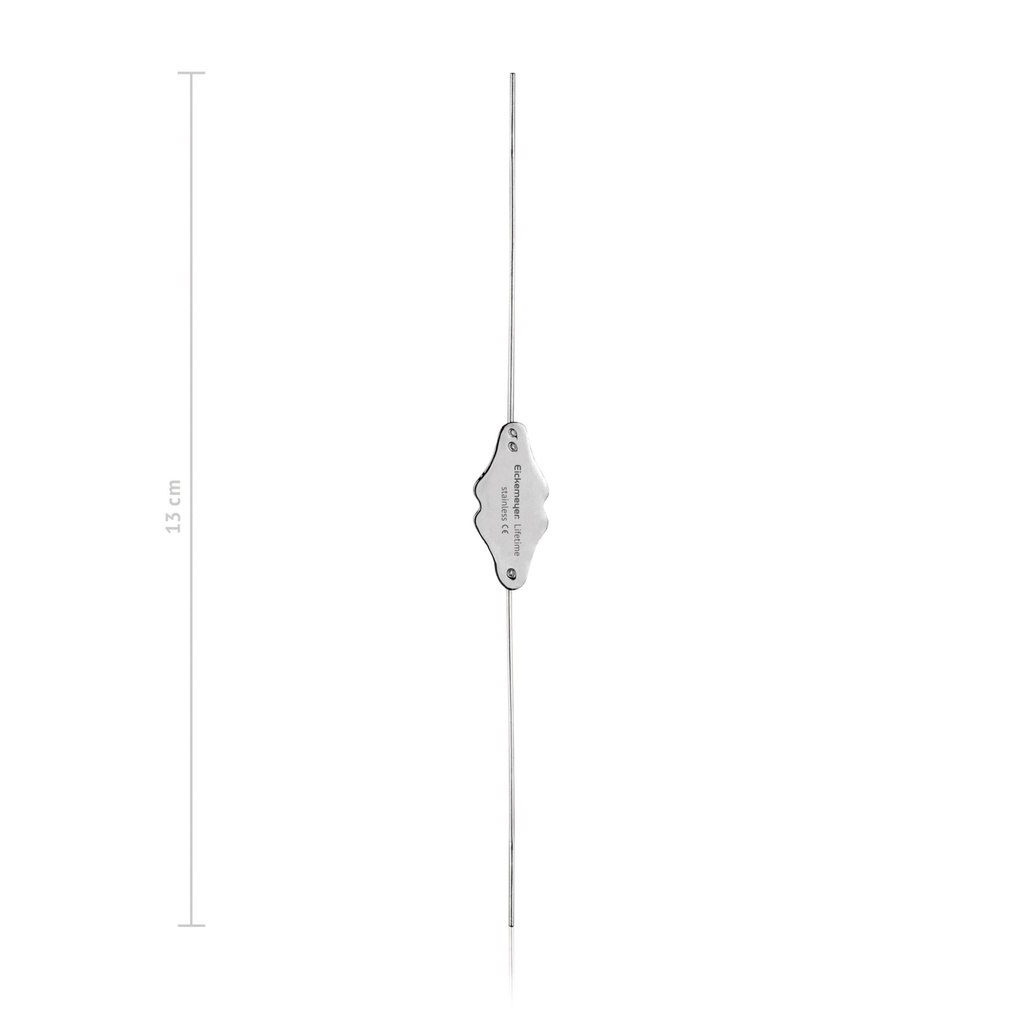 Sonde oculaire Bowman, fig. 0/00 boutonnée, en argent