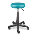 Taburete de tratamiento ZWOOZI, altura regulable de 64 a 85 cm, asiento redondo, EVERGREEN