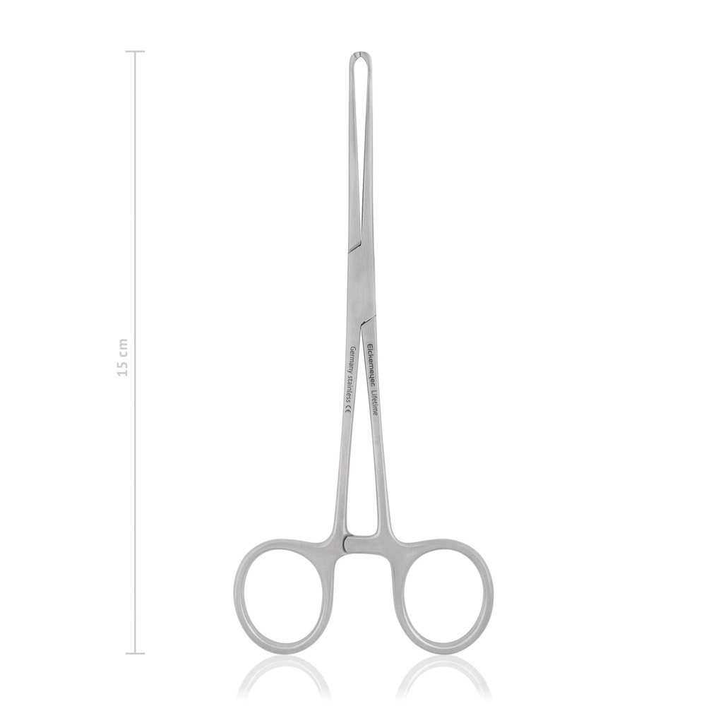 Pinza de agarre intestinal y tisular Allis, 15 cm, 5x6 dientes