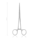 Pince intestinale Doyen, 16,5 cm, courbe, à rainures croisées