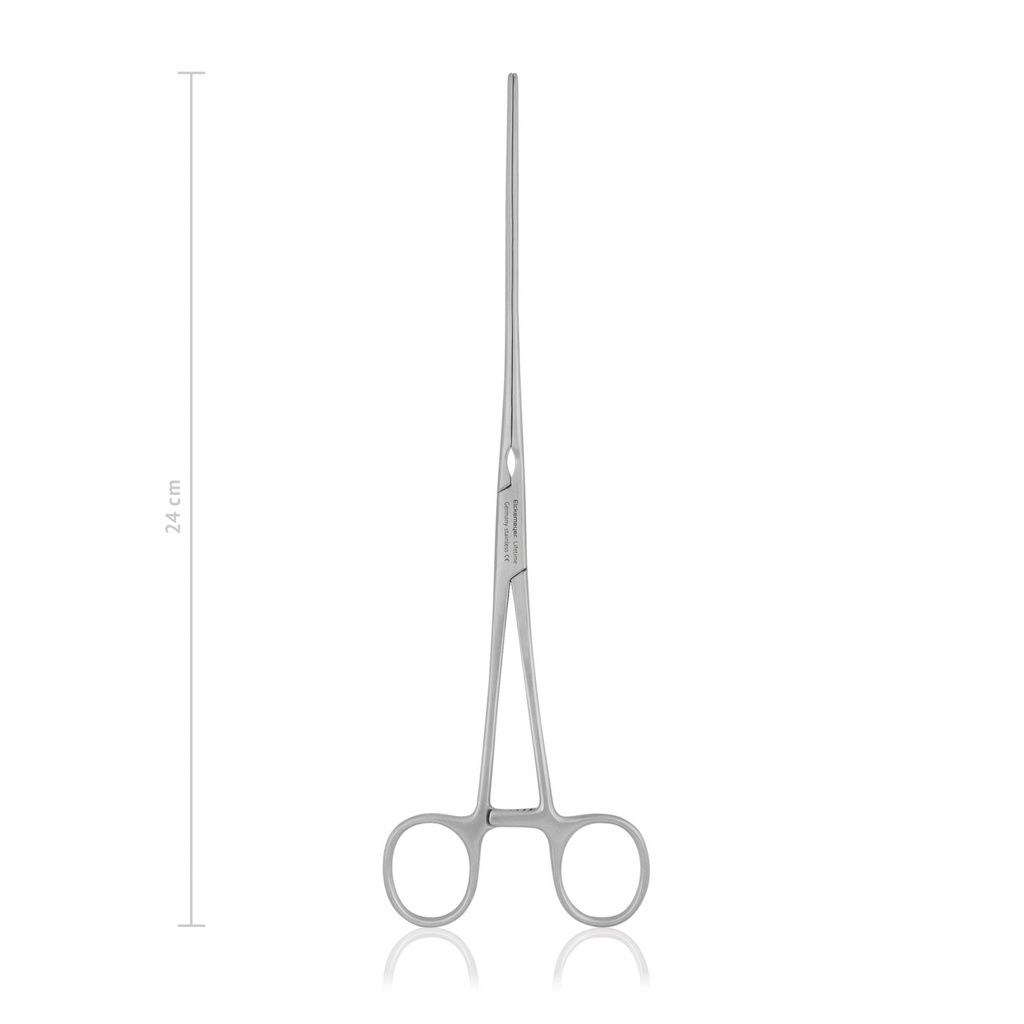 [144824] Intestinal forceps MAYO-ROBSON, longitudinal serrations, 24 cm, straight