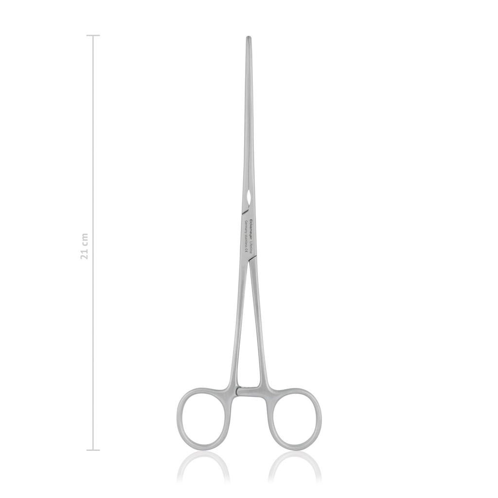 Intestinal forceps MAYO-ROBSON, longitudinal serrations, 21 cm, straight