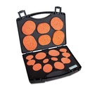 Tracheal sponge set in case with 48 sponges 