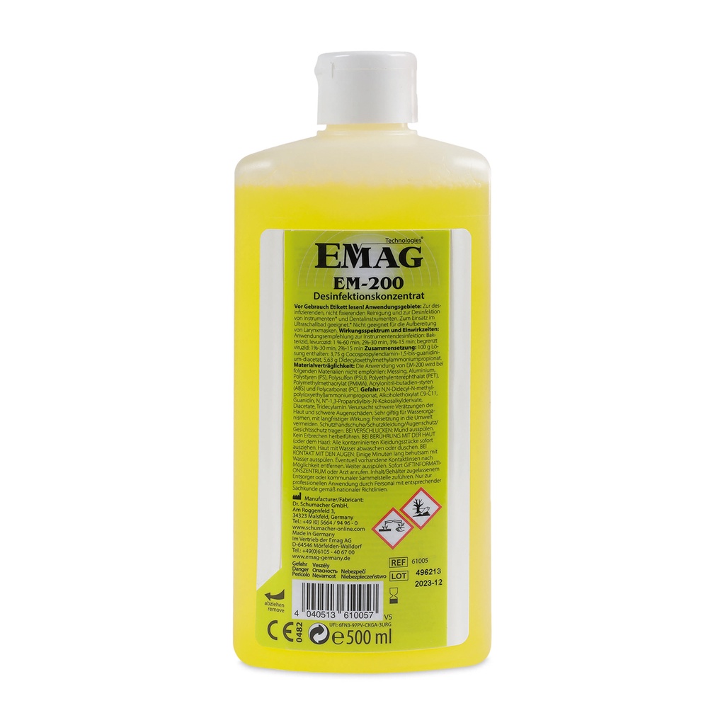 [561011] Concentrado desinfectante para limpiadores ultrasónicos 500 ml