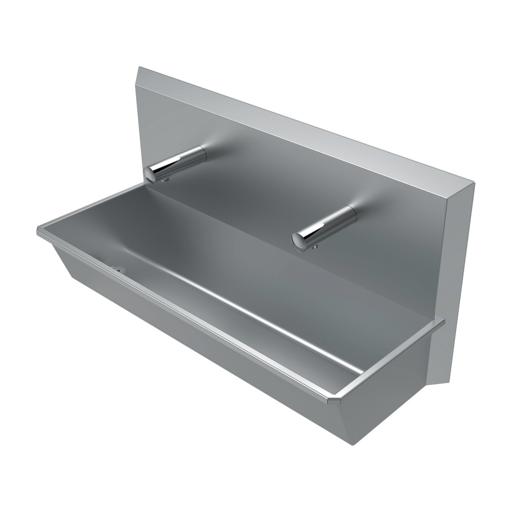 [639079] Lavamanos doble de acero inox.1075 x 420 x 537 mm (LxAxA)con sensor IR