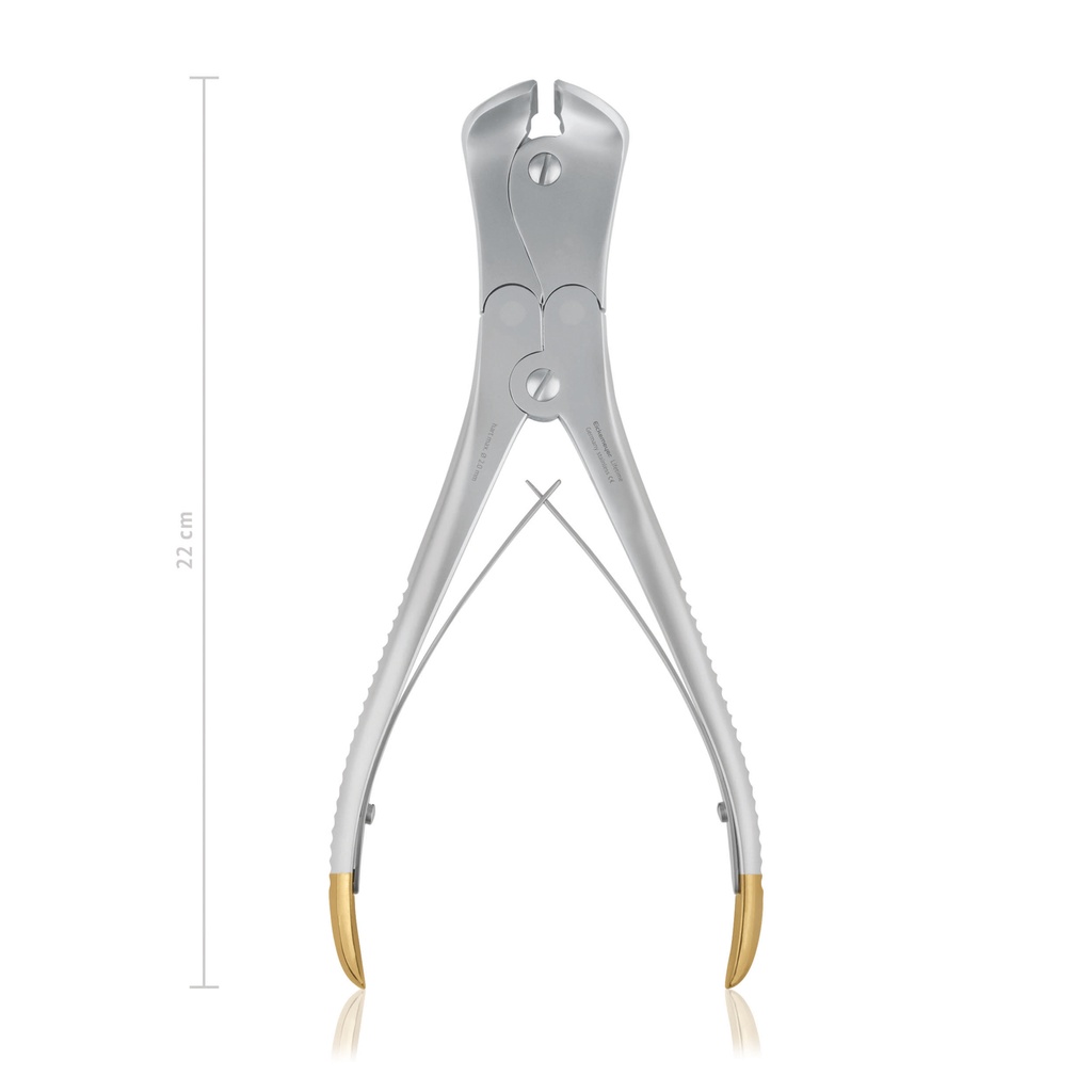 Pince coupe-broche jusqu´à d= 3,5 mm (fil de fer souple) respectivement 2,5mm (fil de fer dur), 22 cm
