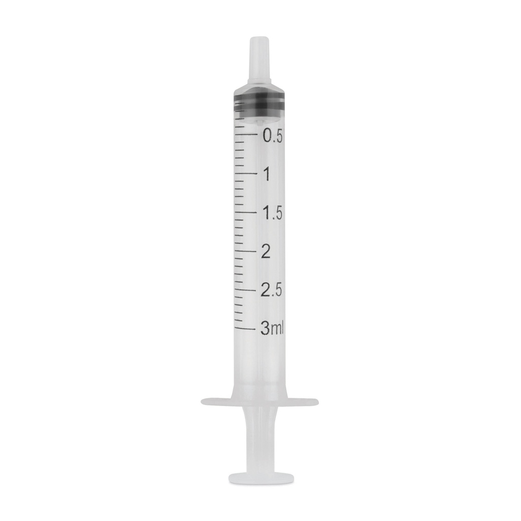 [050358] Jeringa céntrica EickInject, 3 ml, paquete con 100 unidades