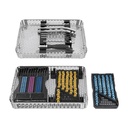 Osteosíntesis de titanio EickLoxx Large - Juego compuesto por: Instrumentos - Bandeja EickLoxx Large