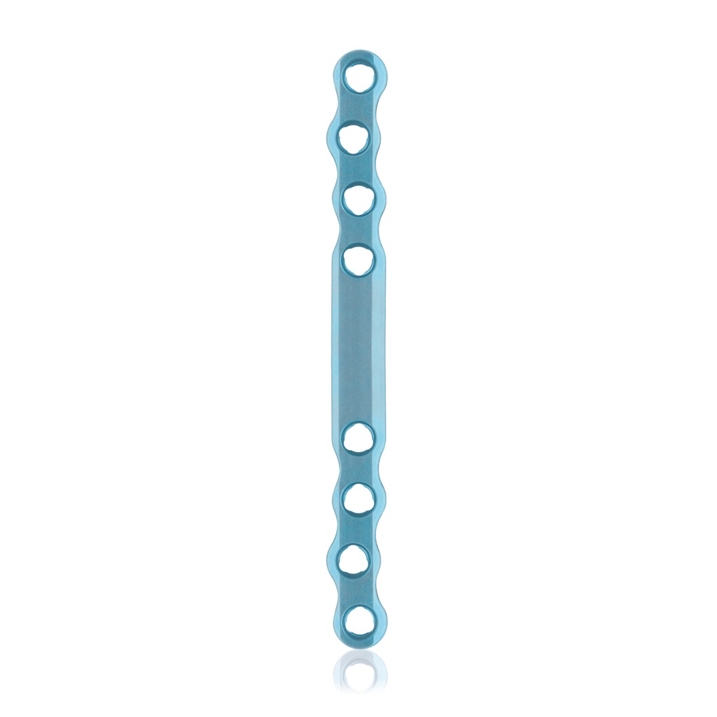 [187743] EickLoxx S-Type bone plate 8 hole,  98 x 8 x 3.2mm, titanium, light blue 