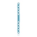 EickLoxx S-Typ Knochenplatte 10-Loch, 118 x 8 x 3.2mm, Titan, hellblau, 