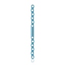 EickLoxx S-Type bone plate 12 hole, 138 x 8 x 3.2mm, titanium, light blue 