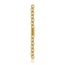 Plaque osseuse EickLoxx de type S 14 trous, 160 x 11 x 4,5 mm. Titane, or