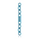 EickLoxx S-Typ Knochenplatte 8-Loch, 88 x 8 x 3.2mm, Titan, hellblau, 