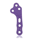 EickLoxx TPLO bal oldali S zárólemez, 3/3 lyuk, 39 mm, Ø 1.7 / 2.3, titán, magenta